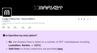 آموزش خرید Genesis Pass بازار لجر در OpenSea